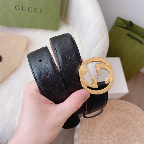 GG leather belt