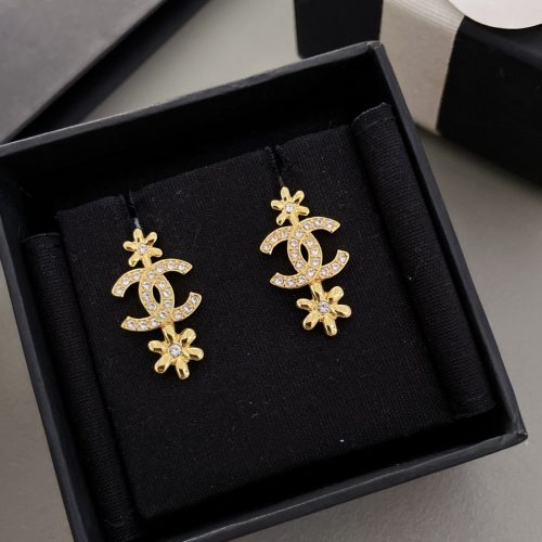 Ch stud earrings