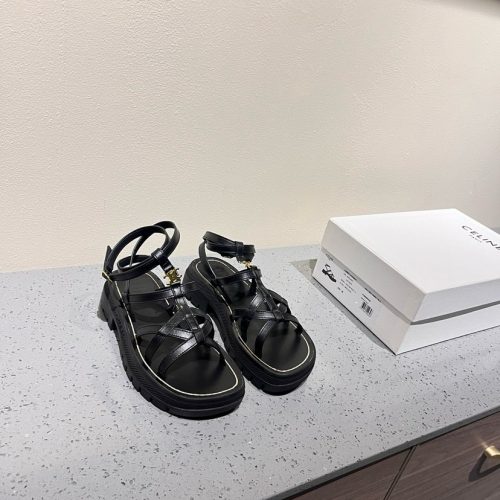 Cel/24FW Spring/Summer New Roman Thick Bottom Sandals
